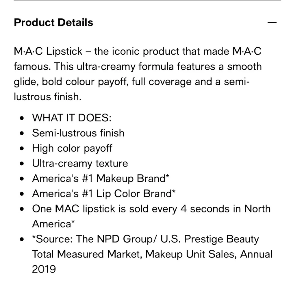 MAC Cosmetics Amplified Lipstick “Dubonnet”